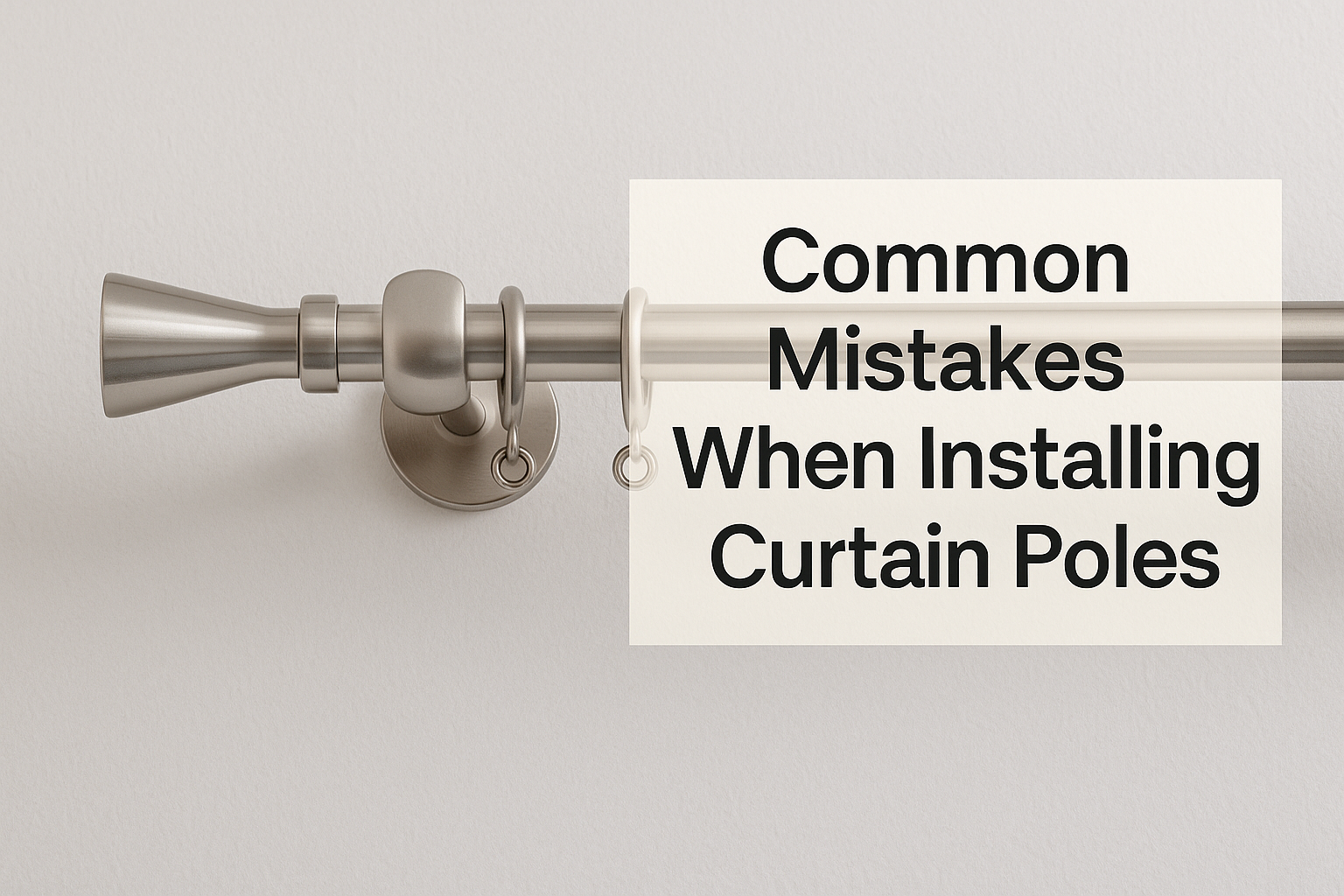 Common Mistakes When Installing Curtain Poles