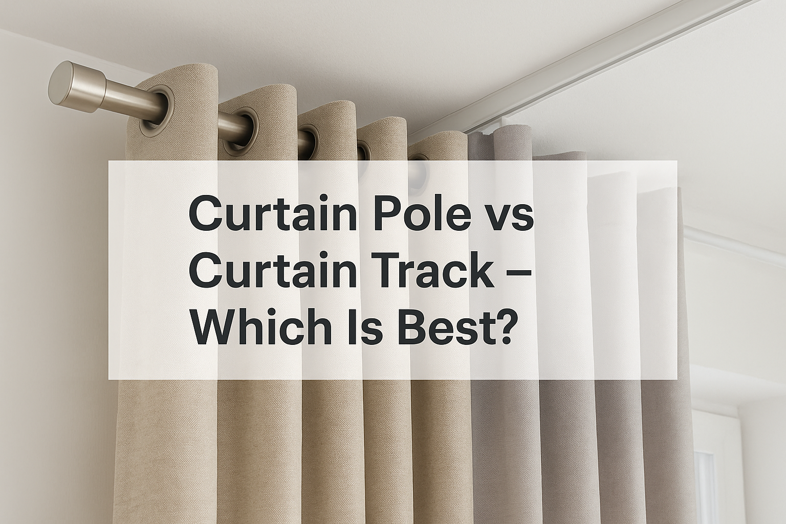 Curtain Pole vs Curtain Track – Which Is Best for Your Blackburn Home?