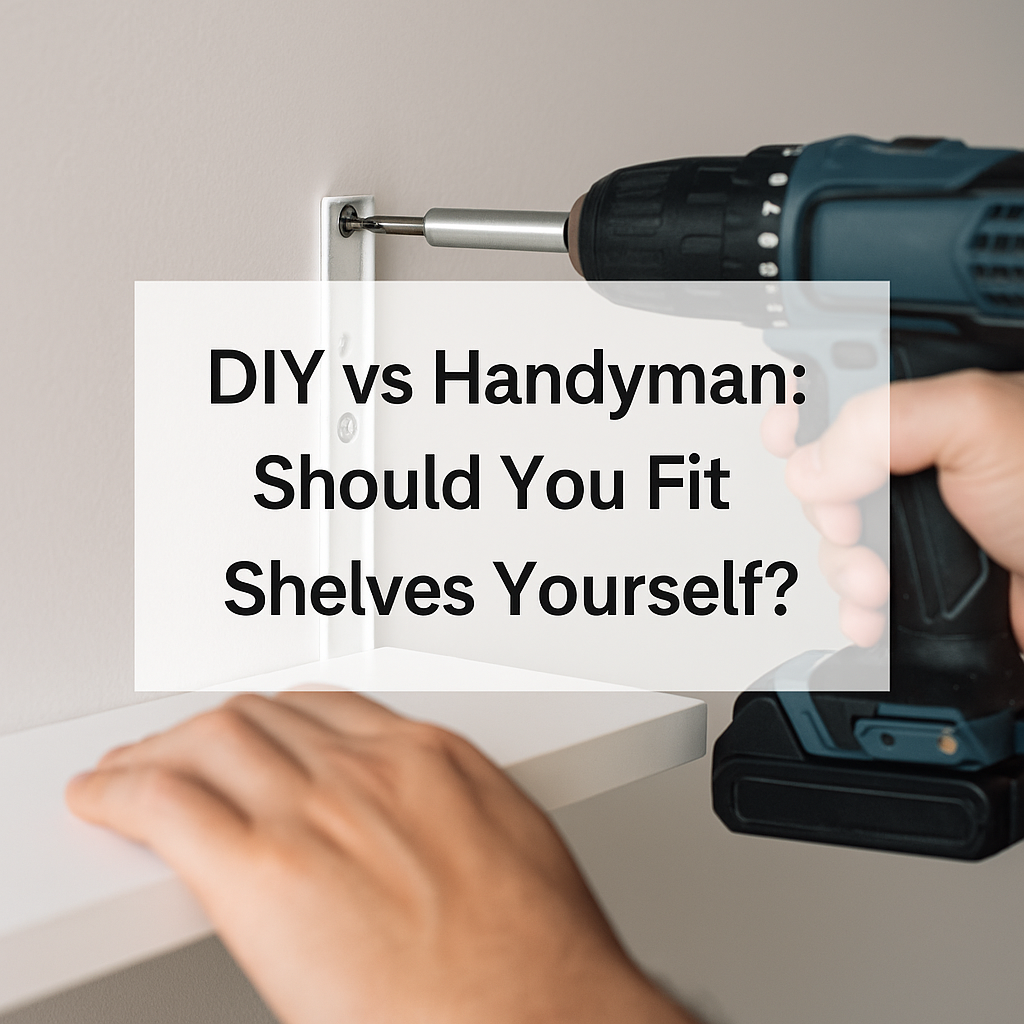DIY vs Handyman: Should You Fit Shelves Yourself?