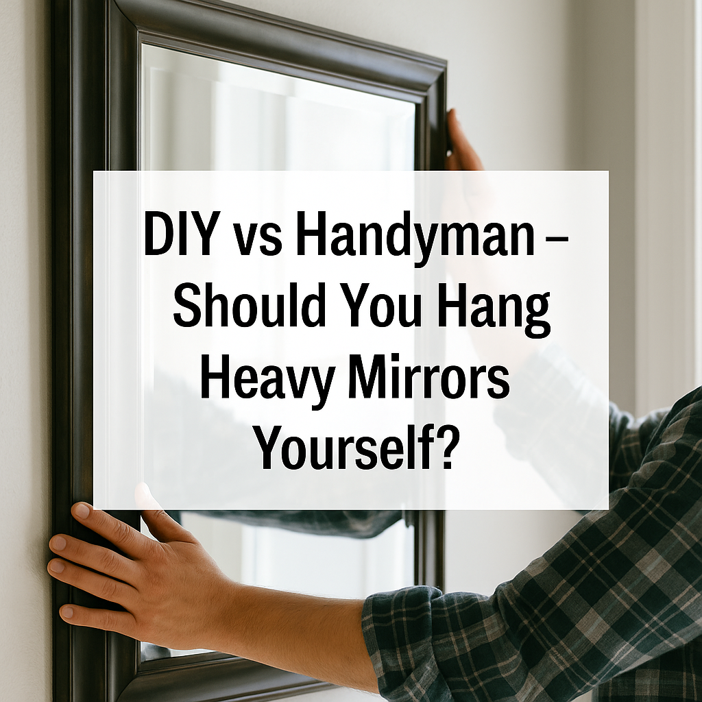 DIY vs Handyman – Should You Hang Heavy Mirrors Yourself?