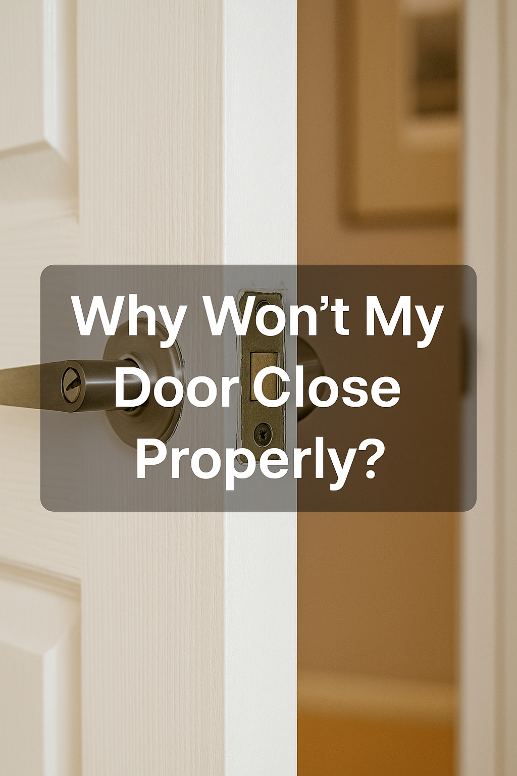 Why Won’t My Door Close Properly?