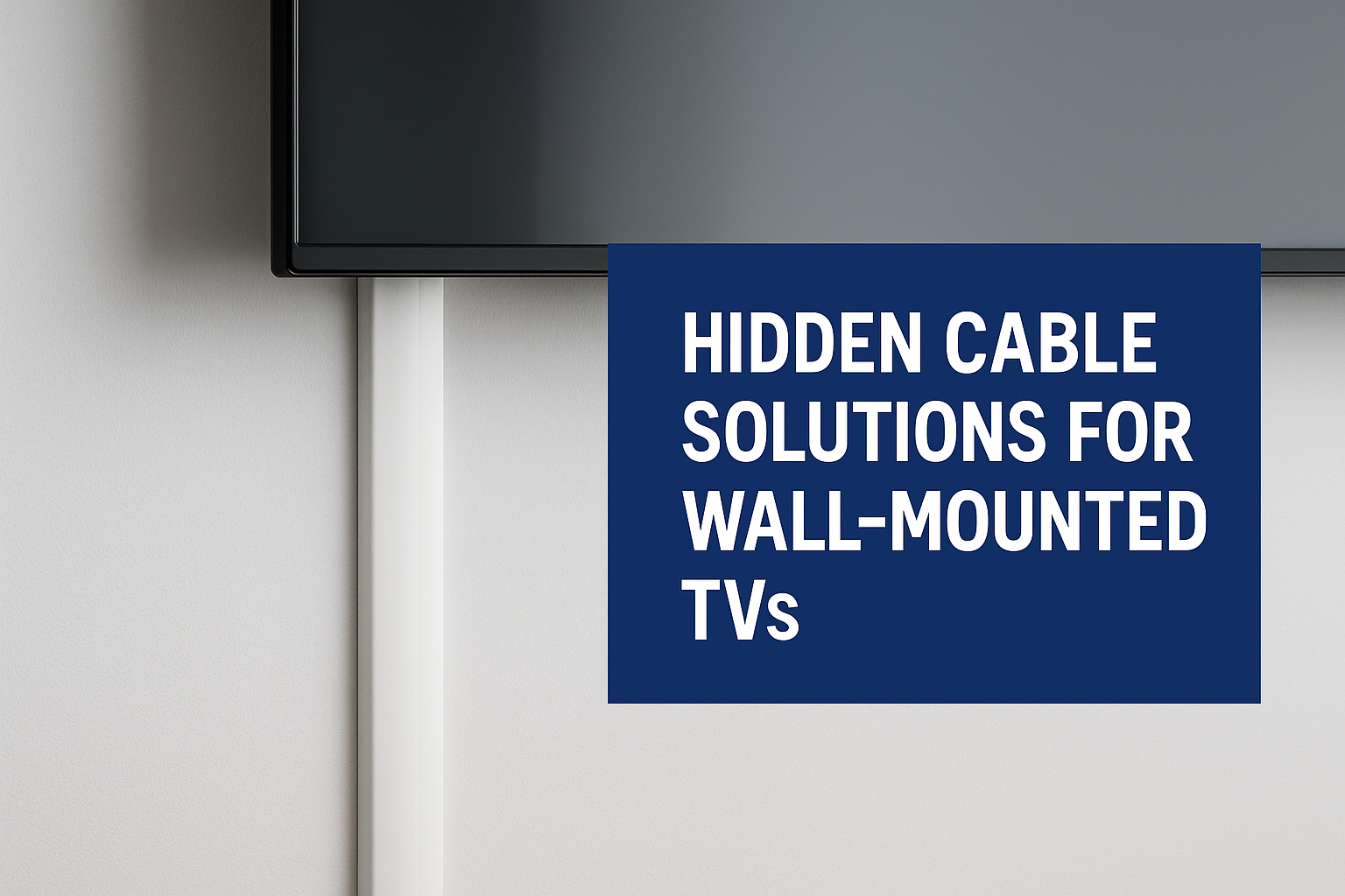Hidden Cable Solutions for Wall-Mounted TVs