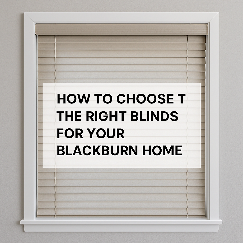 How to Choose the Right Blinds for Your Blackburn Home