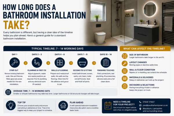 How Long Does a Bathroom Installation Take?