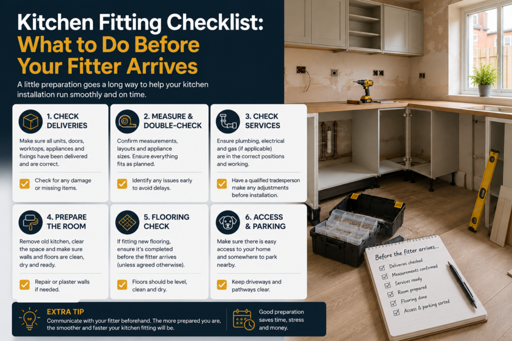 Kitchen Fitting Checklist: What to Do Before Your Fitter Arrives