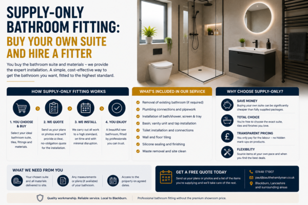 Supply-Only Bathroom Fitting: Buy Your Own Suite and Hire a Fitter