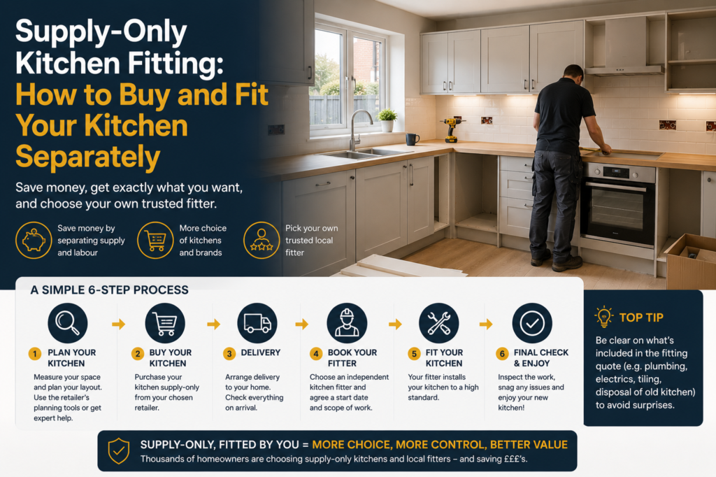 Supply-Only Kitchen Fitting: How to Buy and Fit Your Kitchen Separately